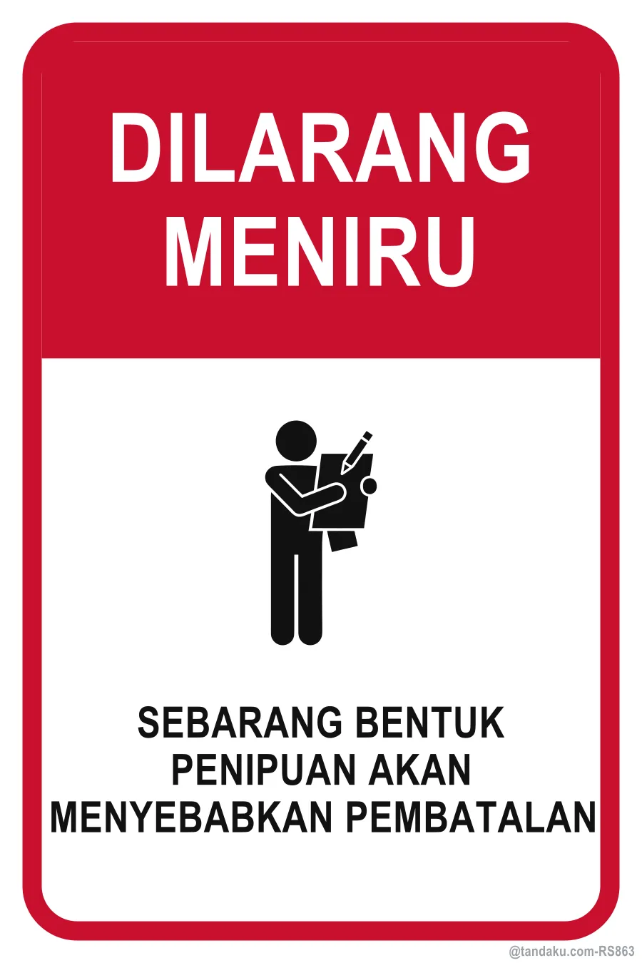 NO CHEATING — Bahasa Malaysia