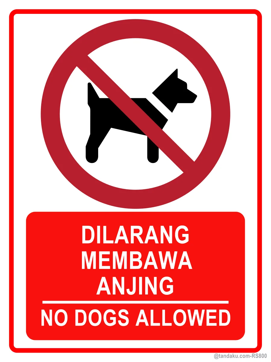 NO DOGS ALLOWED — BM + EN
