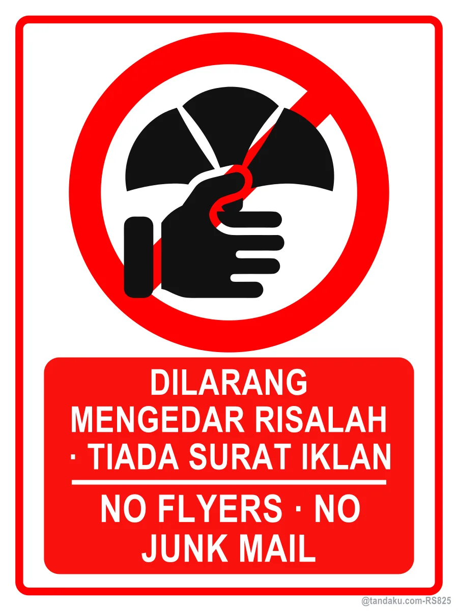 No Flyers Junk Mail