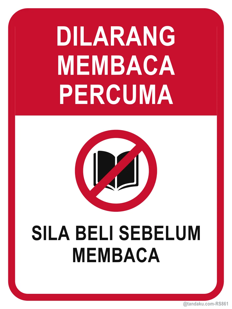 NO FREE READING — Bahasa Malaysia