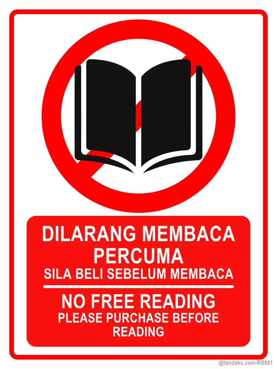 NO FREE READING — BM + EN