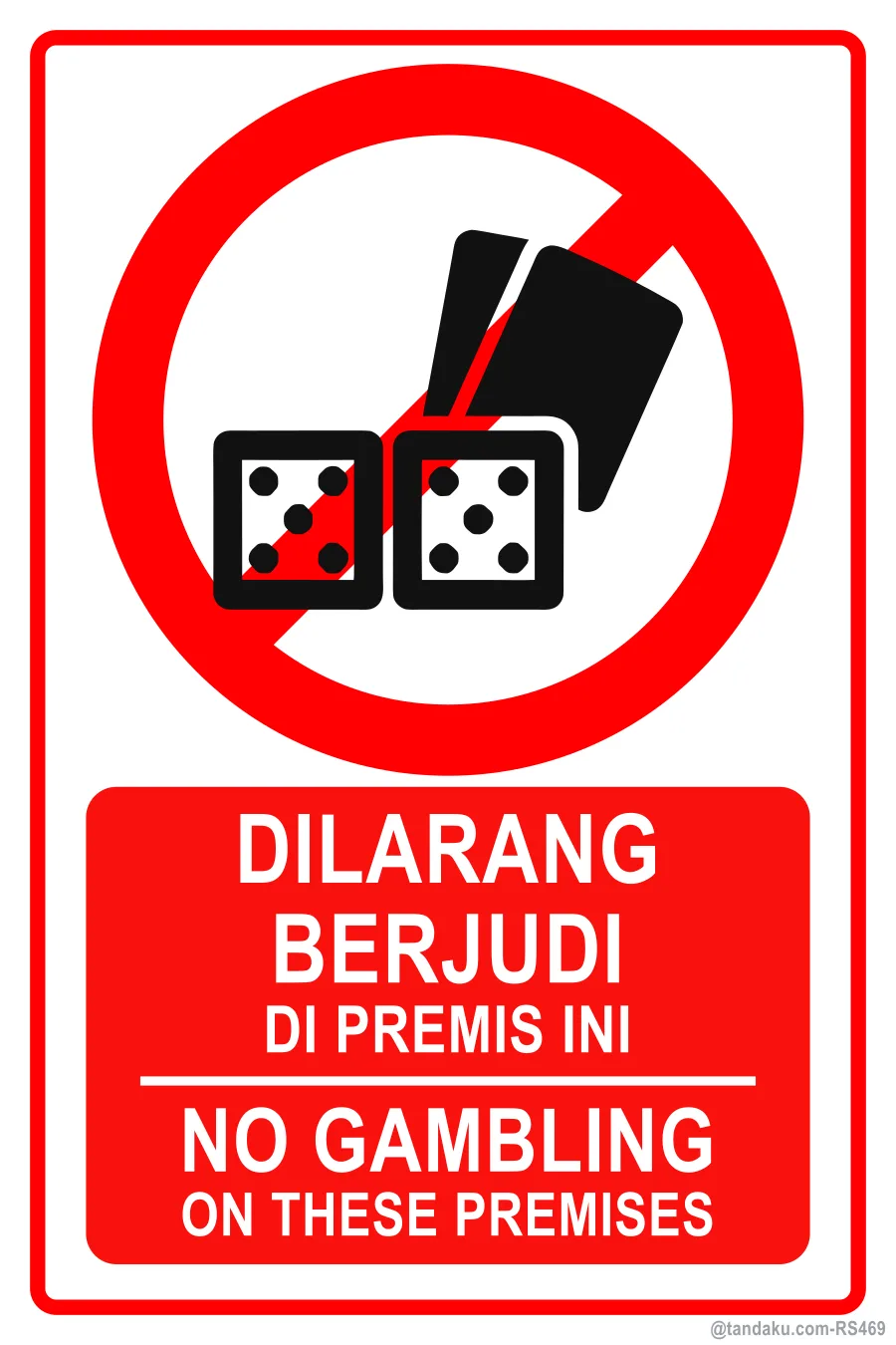 NO GAMBLING — BM + EN