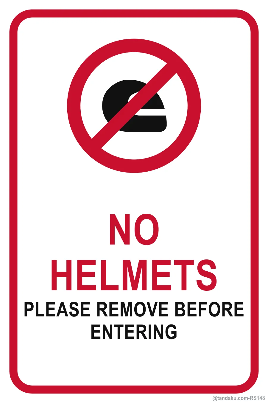 NO HELMETS — English