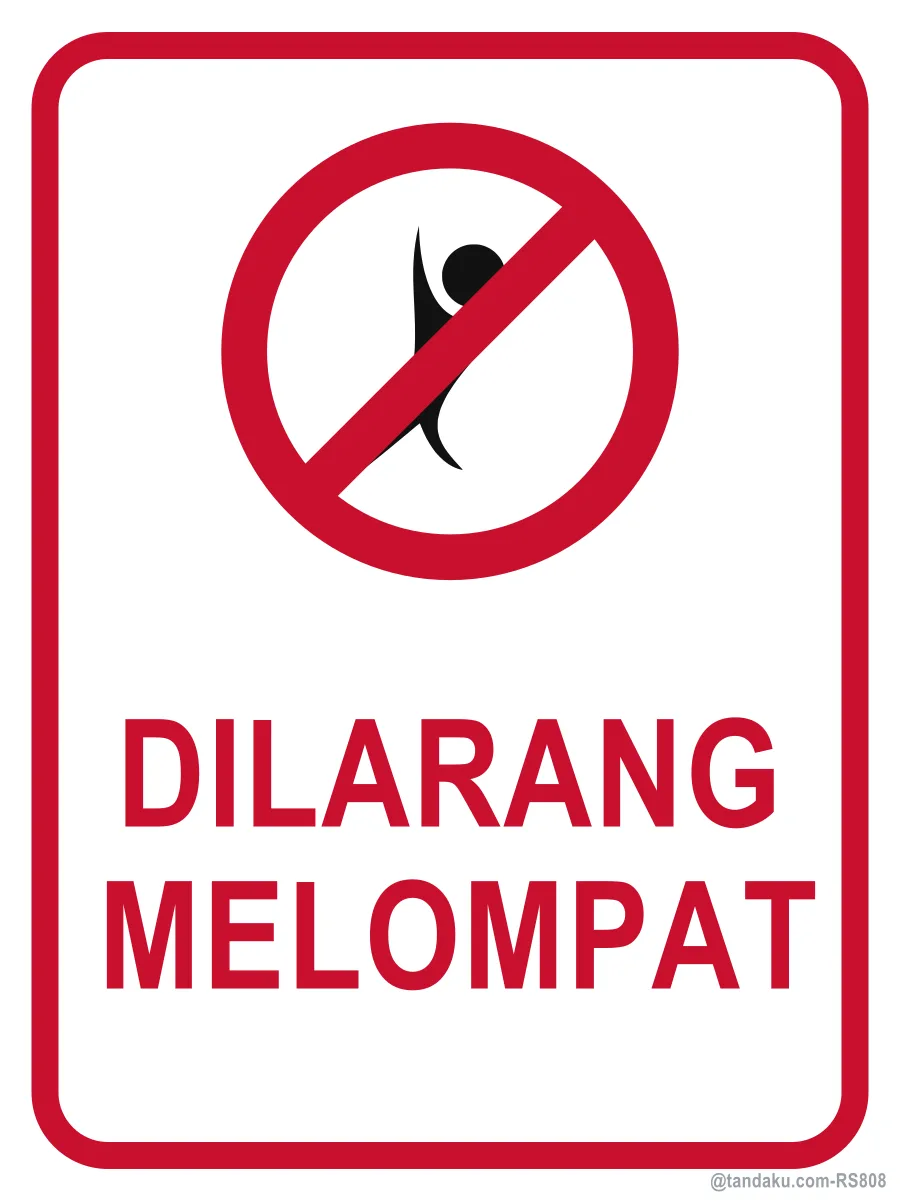 NO JUMPING — Bahasa Malaysia