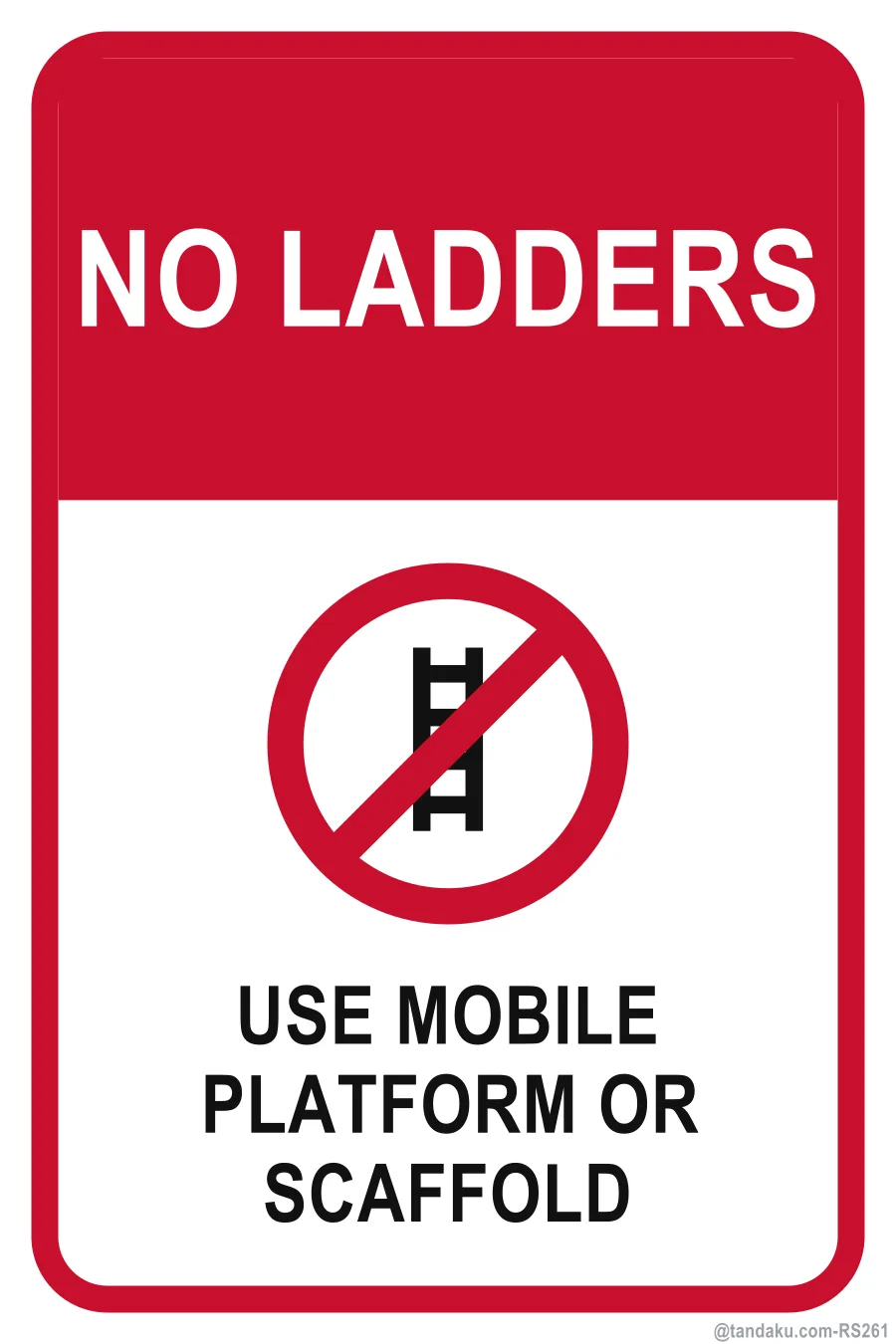 NO LADDERS — English