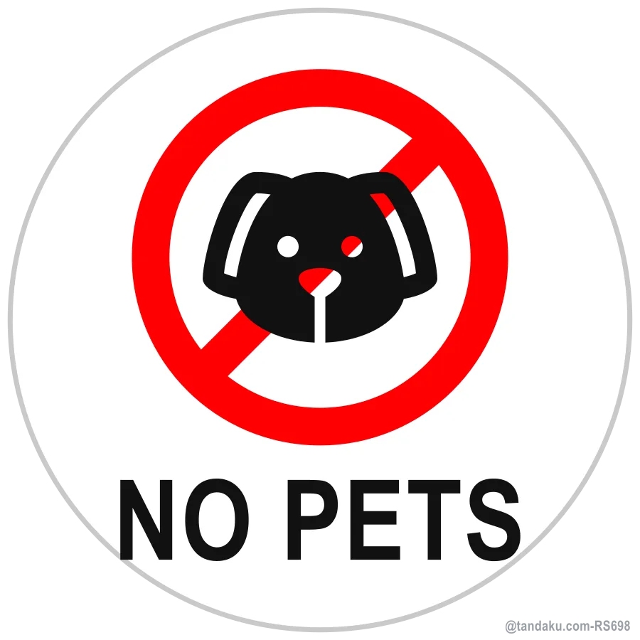 NO PETS — English