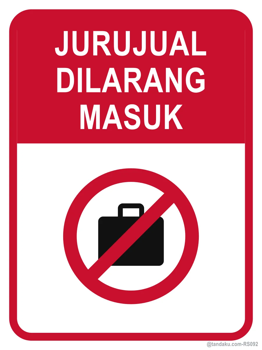 NO SALESMEN / NO CANVASSING — Bahasa Malaysia