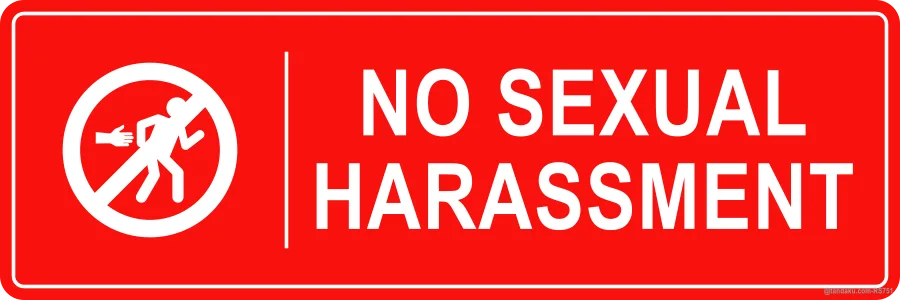 NO SEXUAL HARASSMENT — English