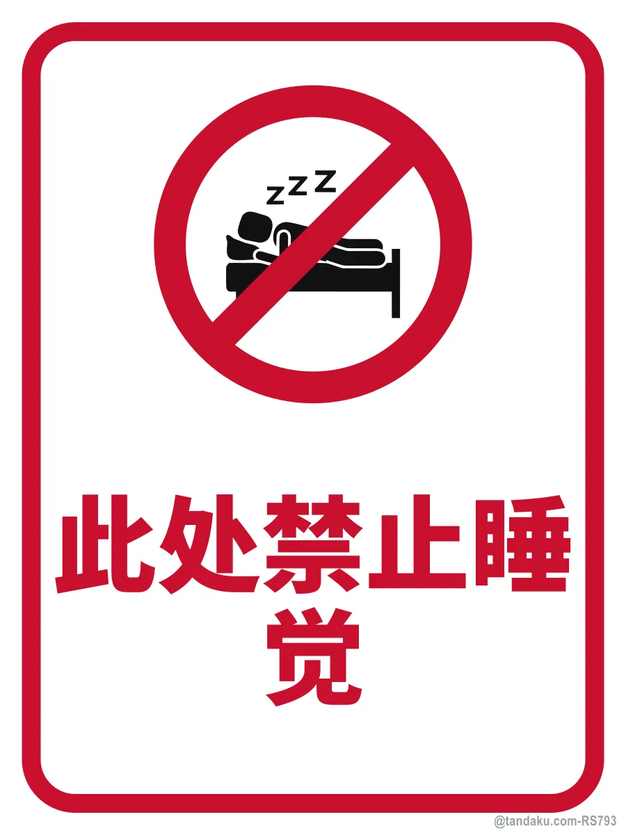 NO SLEEPING HERE — 中文