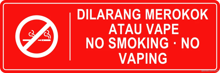 No Smoking No Vaping Label