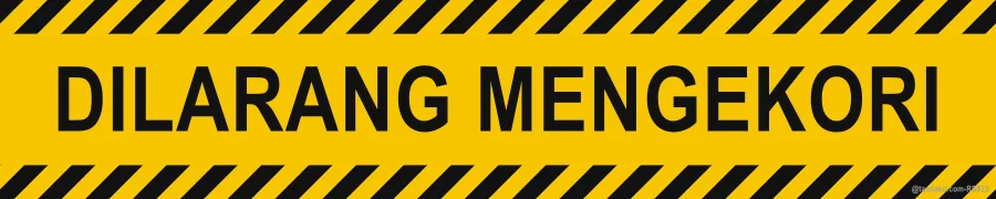 NO TAILGATING — Bahasa Malaysia