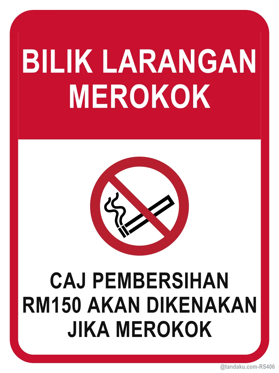 NON-SMOKING ROOM — Bahasa Malaysia