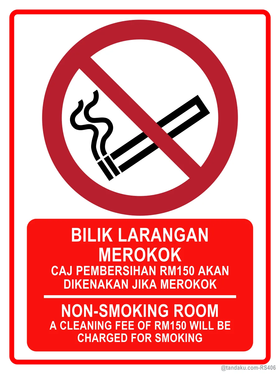 NON-SMOKING ROOM — BM + EN