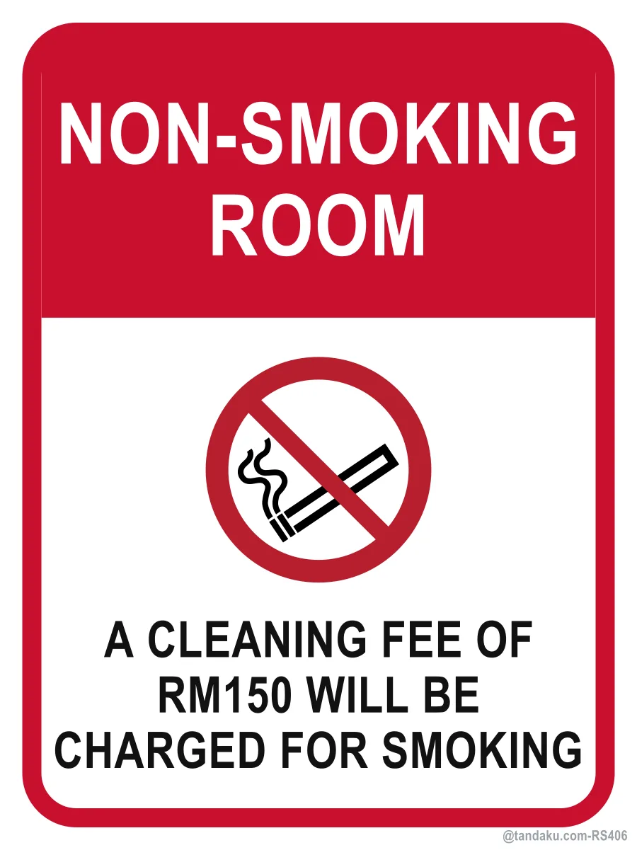 NON-SMOKING ROOM — English