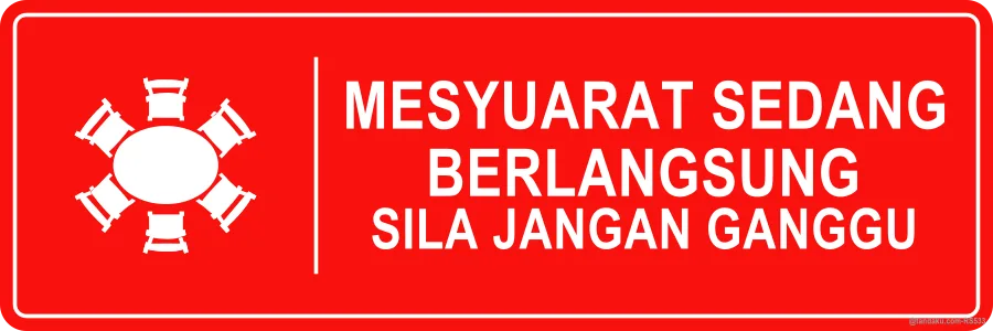 MEETING IN PROGRESS — Bahasa Malaysia
