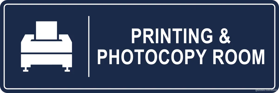 PRINTING & PHOTOCOPY ROOM — English