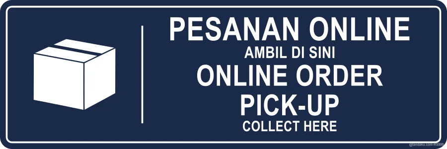 Online Order Pickup Sign