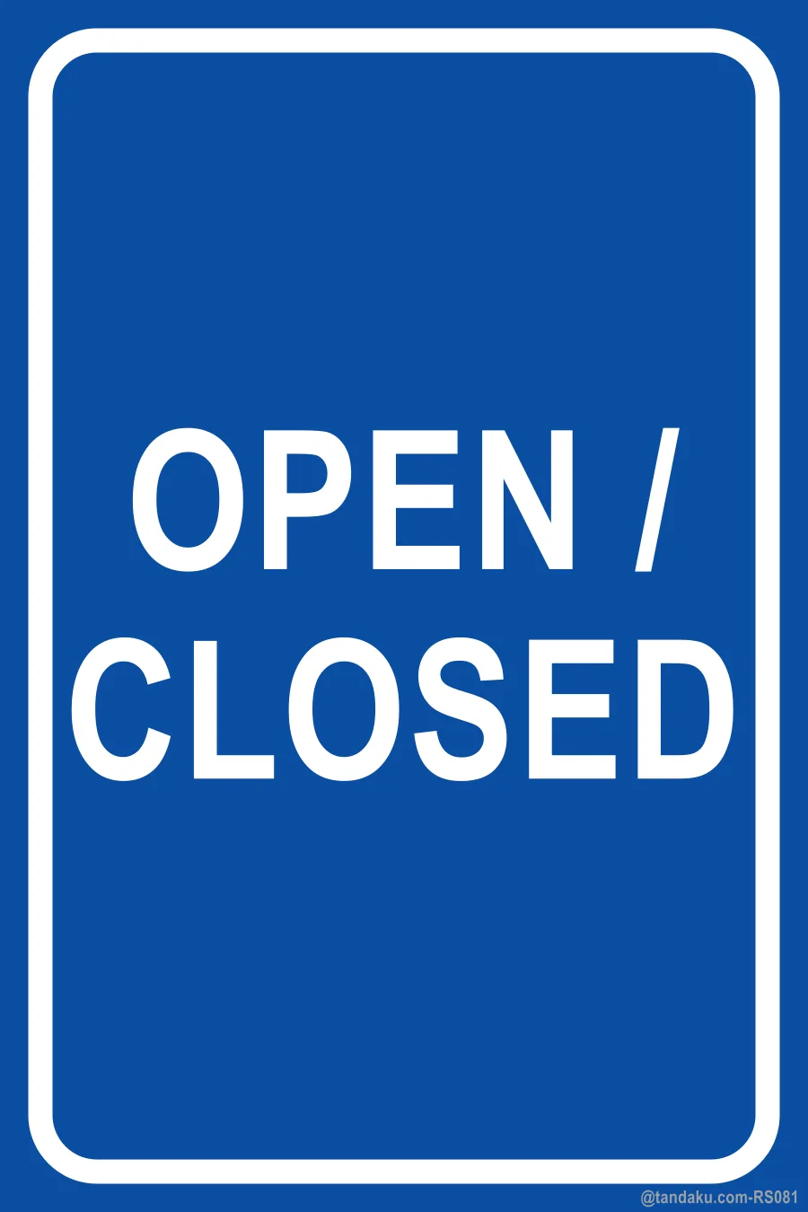 OPEN / CLOSED — English