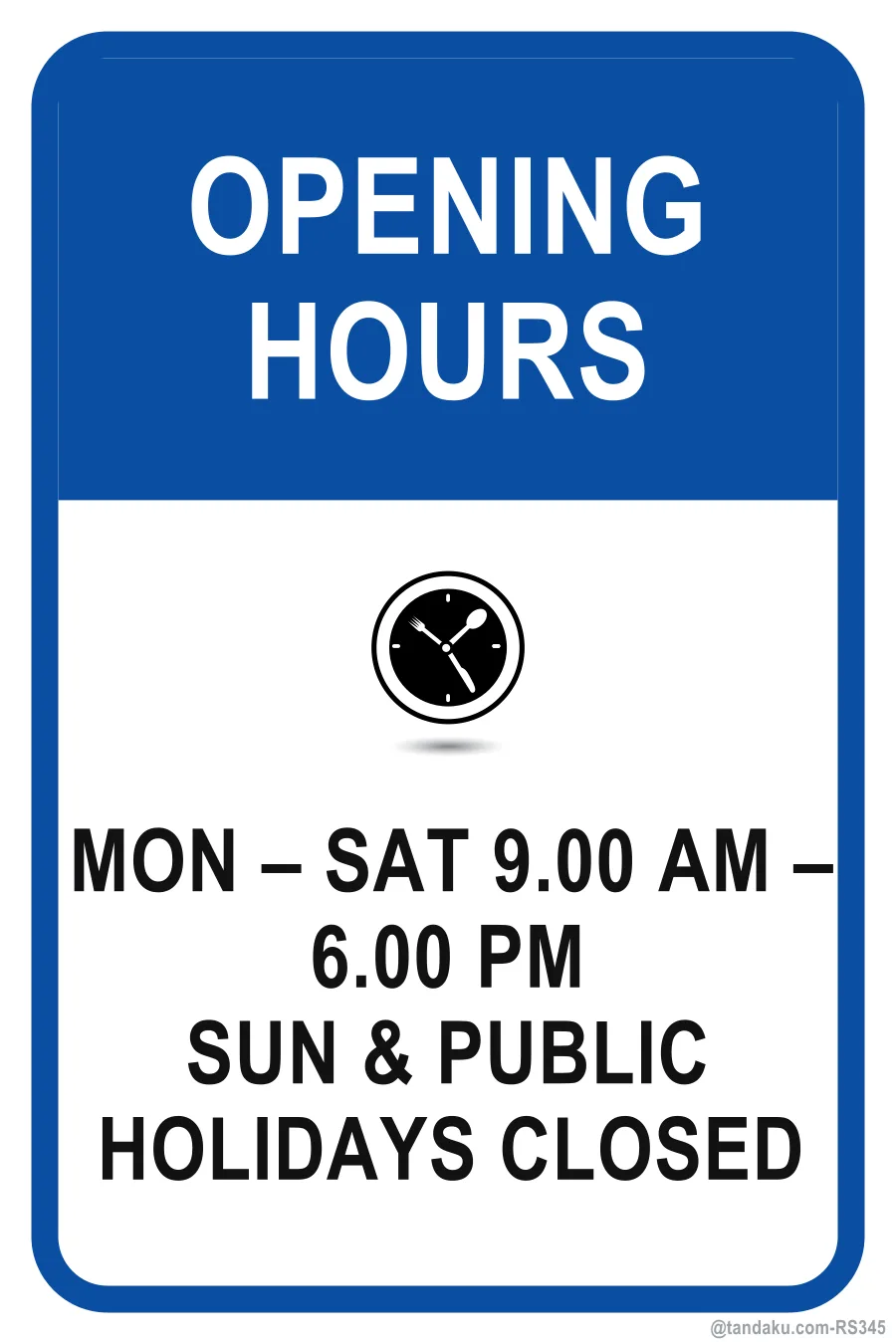 OPENING HOURS — English