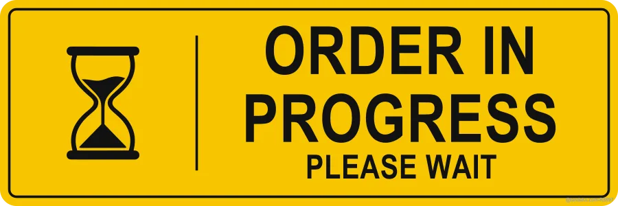 ORDER IN PROGRESS — English