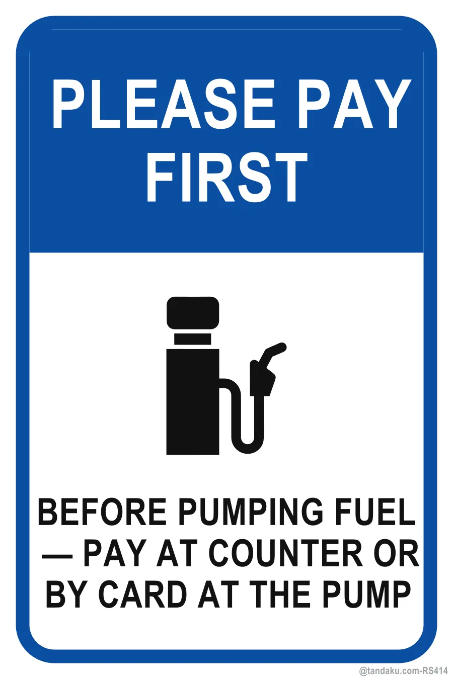 PLEASE PAY FIRST — English