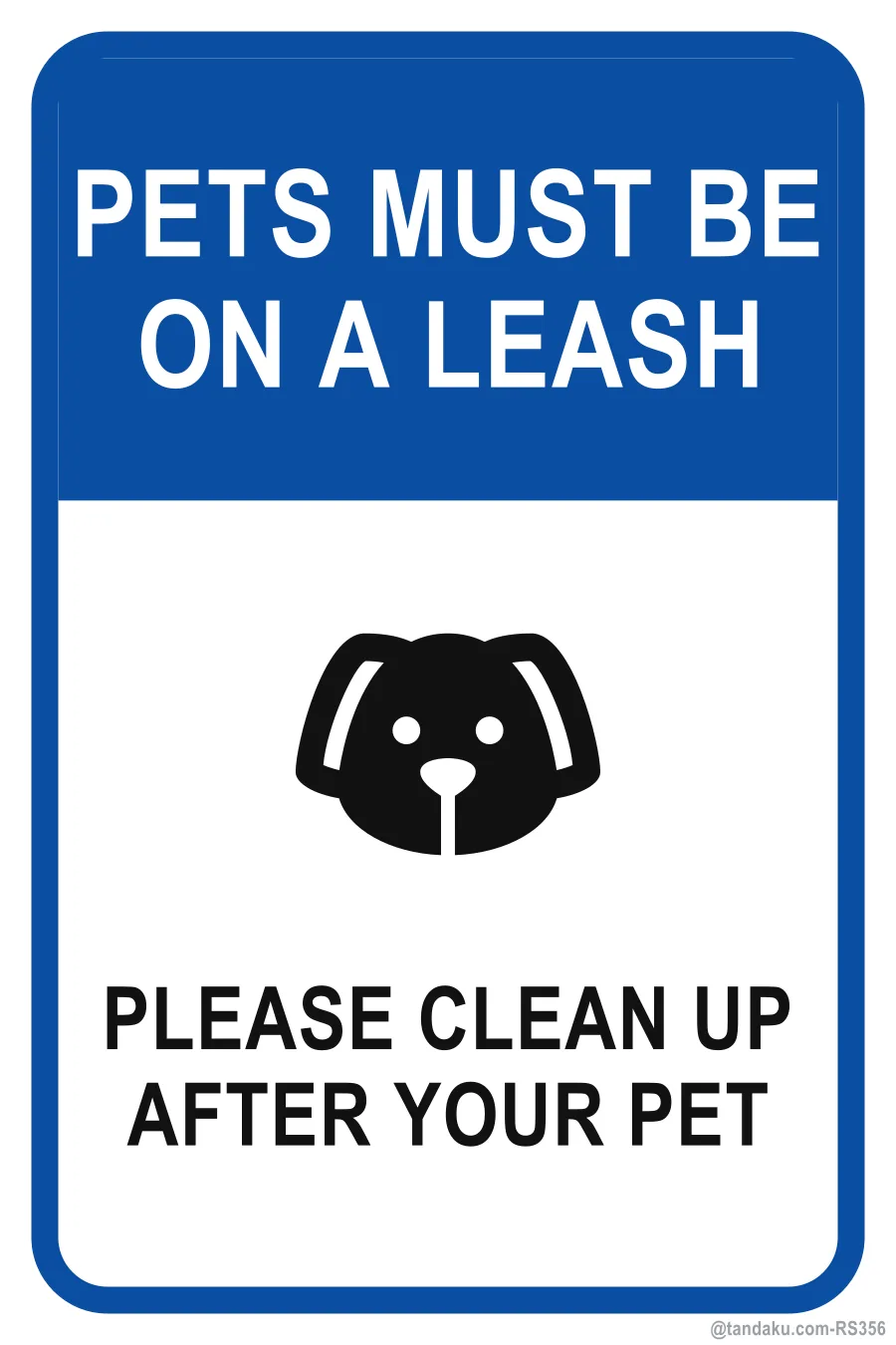 PETS MUST BE ON A LEASH — English