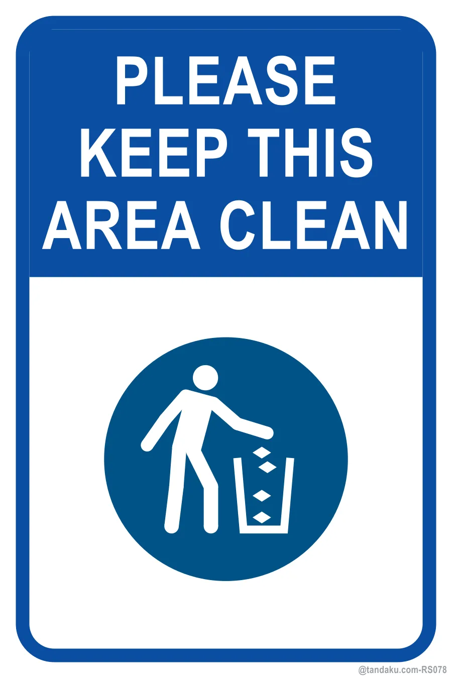 PLEASE KEEP THIS AREA CLEAN — English