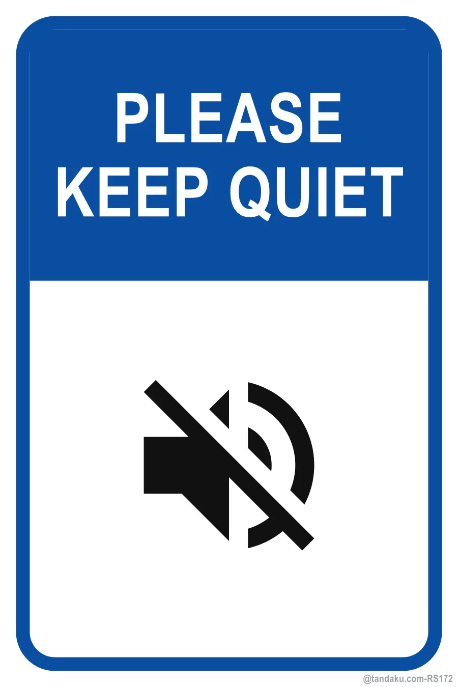 PLEASE KEEP QUIET — English