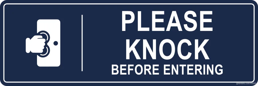 PLEASE KNOCK — English