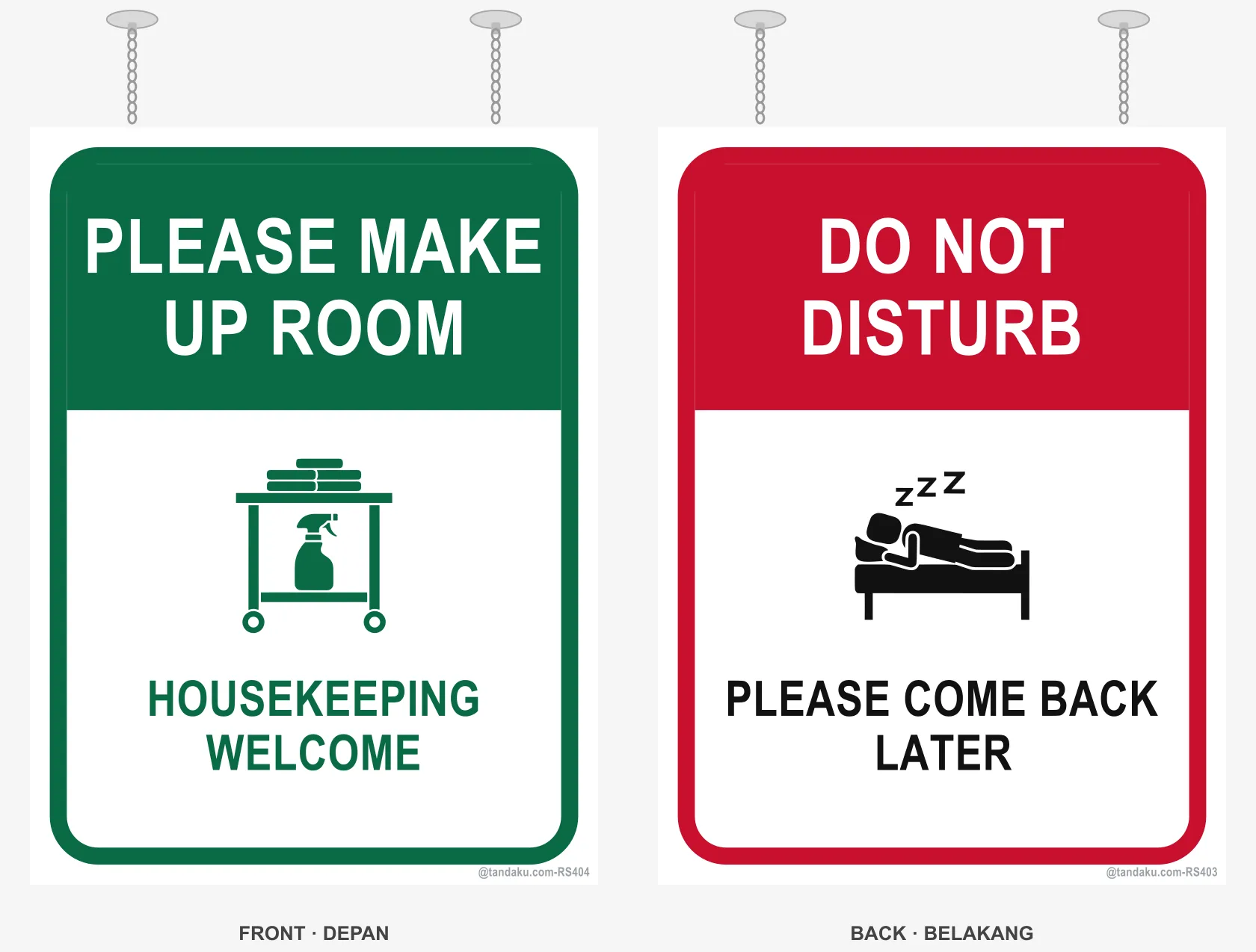 PLEASE MAKE UP ROOM — English