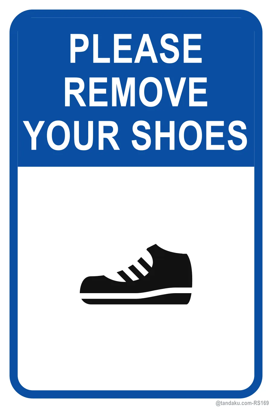 PLEASE REMOVE YOUR SHOES — English