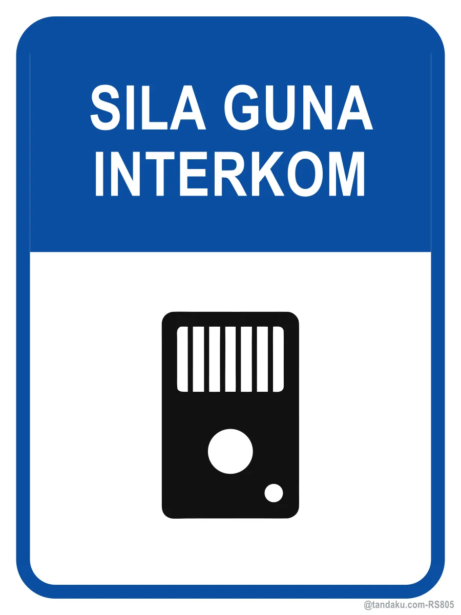 PLEASE USE THE INTERCOM — Bahasa Malaysia