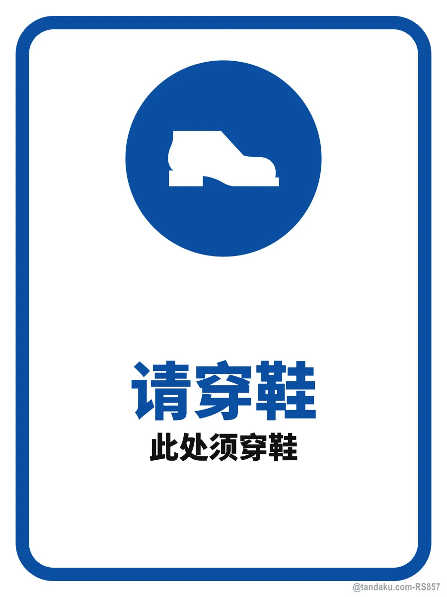 PLEASE WEAR SHOES — 中文