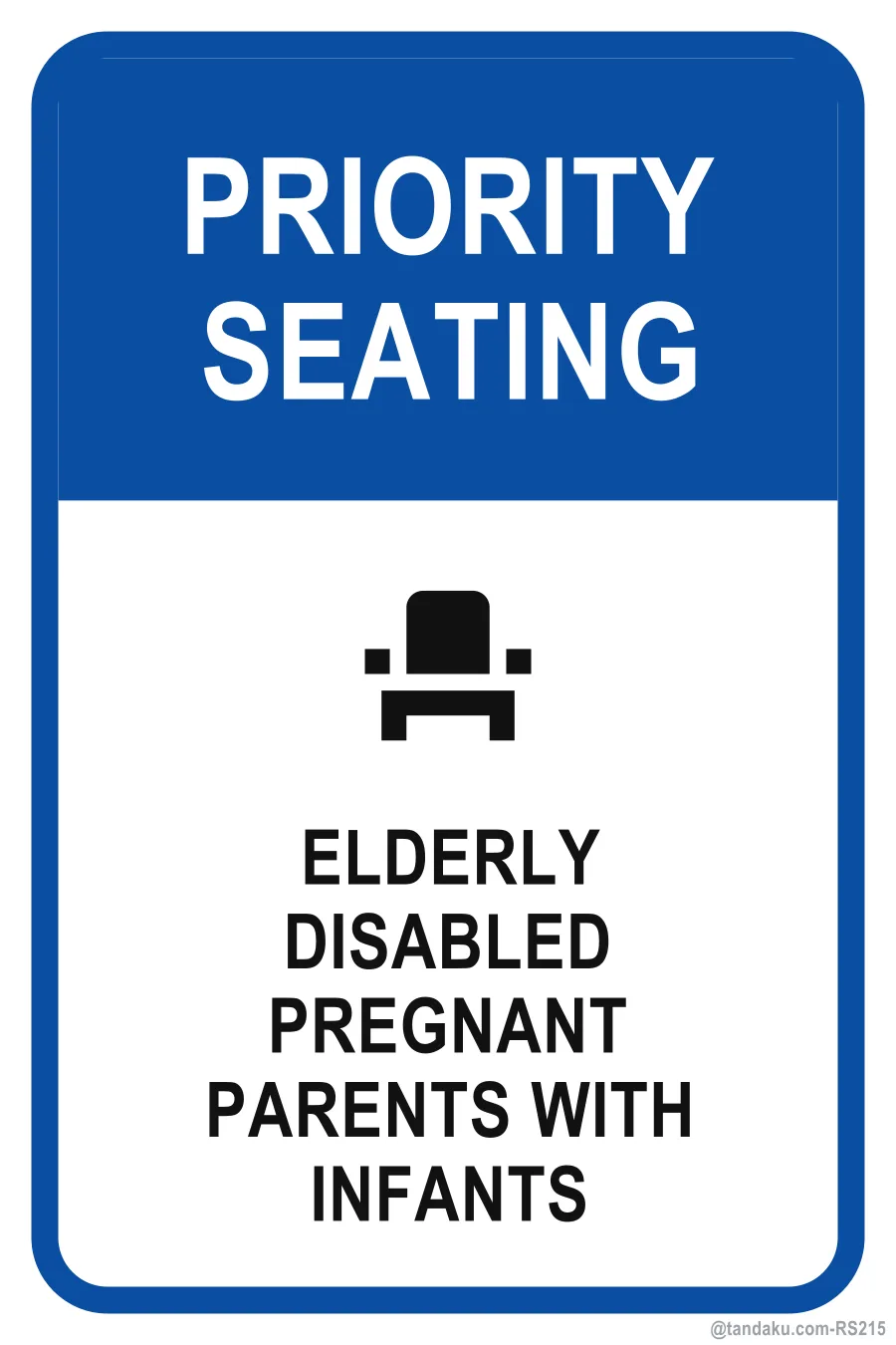 PRIORITY SEATING — English