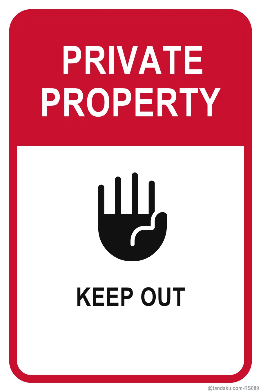 PRIVATE PROPERTY — English