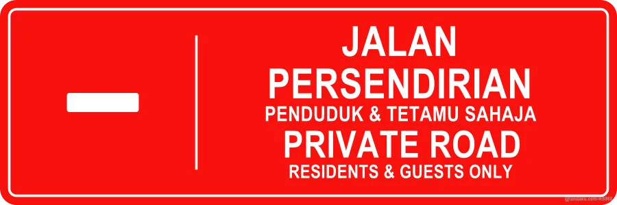 Private Road Residents Only