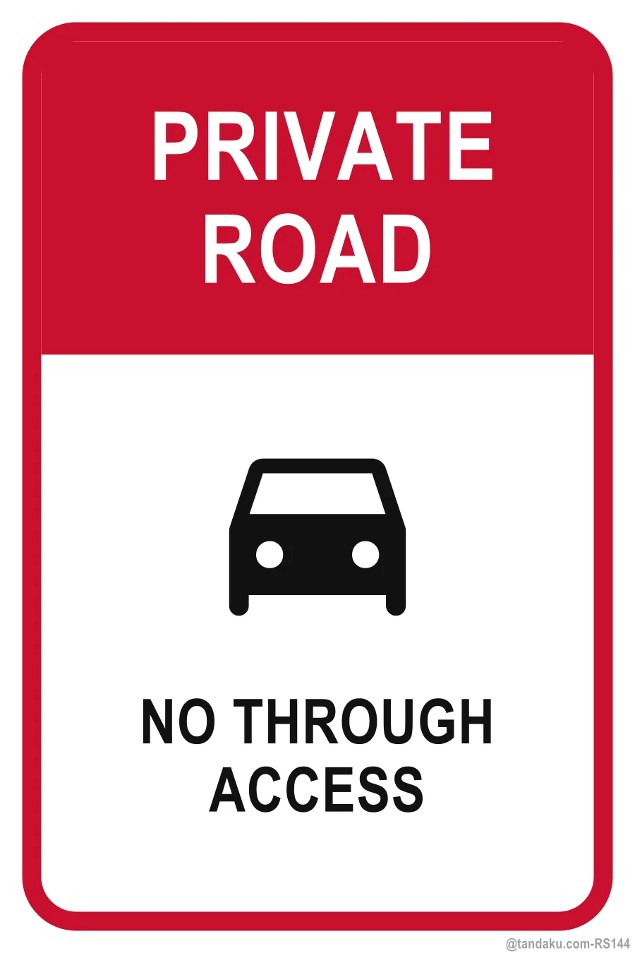 PRIVATE ROAD — English