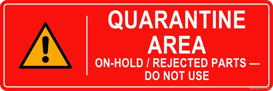 QUARANTINE AREA — English
