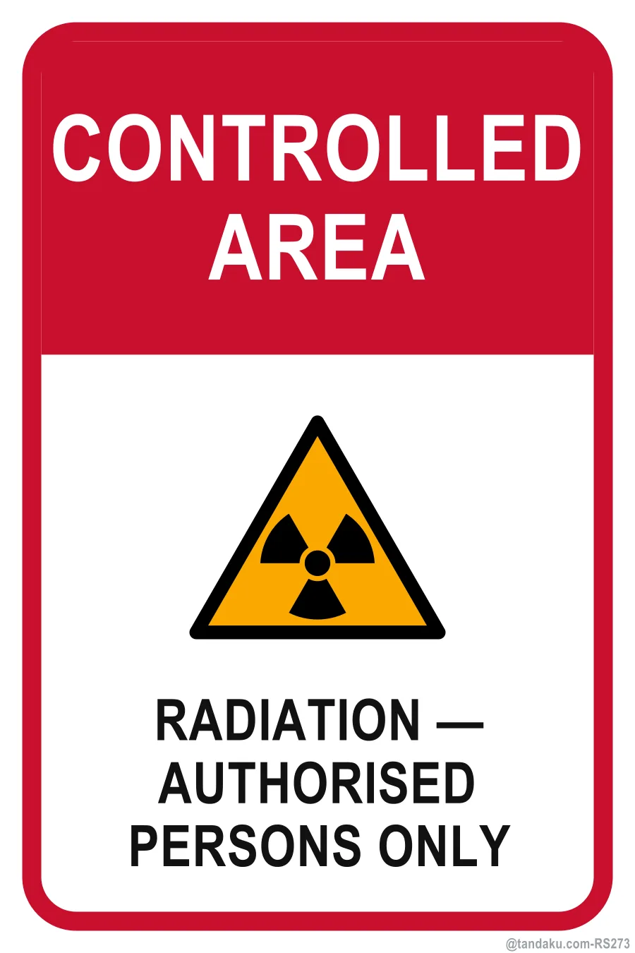CONTROLLED AREA — English