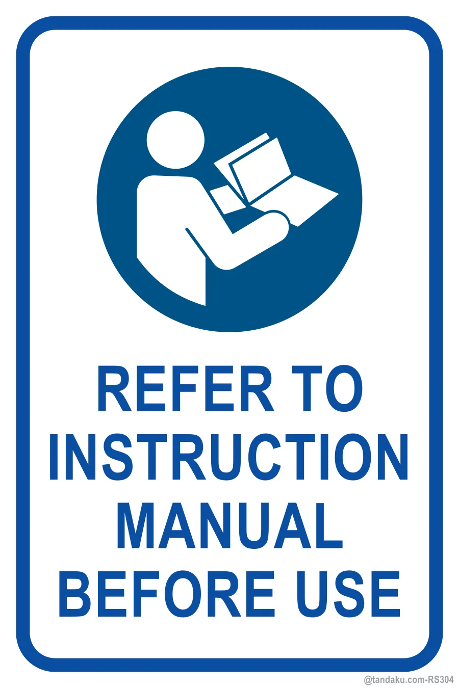 REFER TO INSTRUCTION MANUAL BEFORE USE — English
