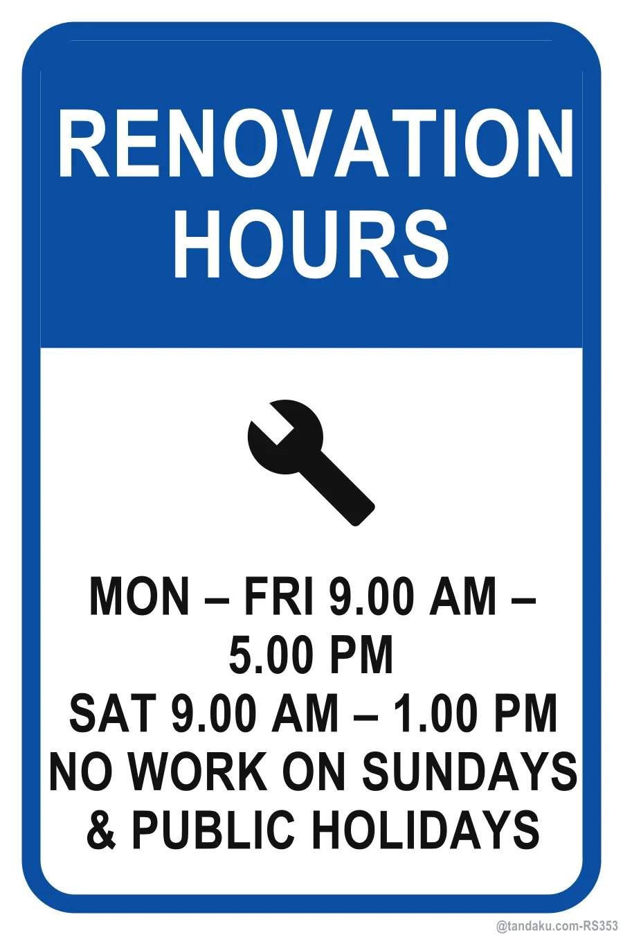 RENOVATION HOURS — English