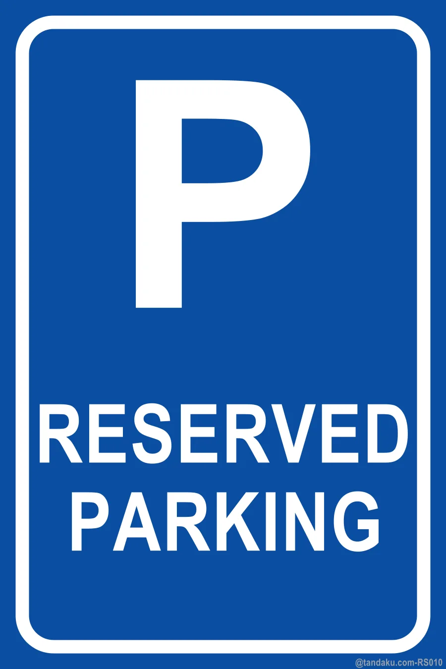 RESERVED PARKING — English
