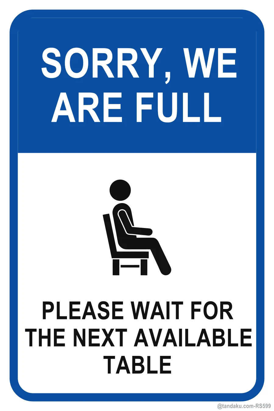 SORRY, WE ARE FULL — English