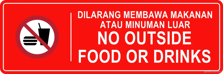Restaurant No Outside Drinks