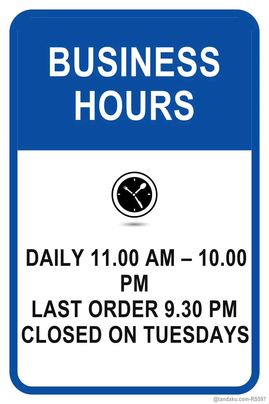 BUSINESS HOURS — English