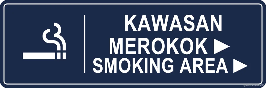 Restaurant Smoking Area Arrow Right
