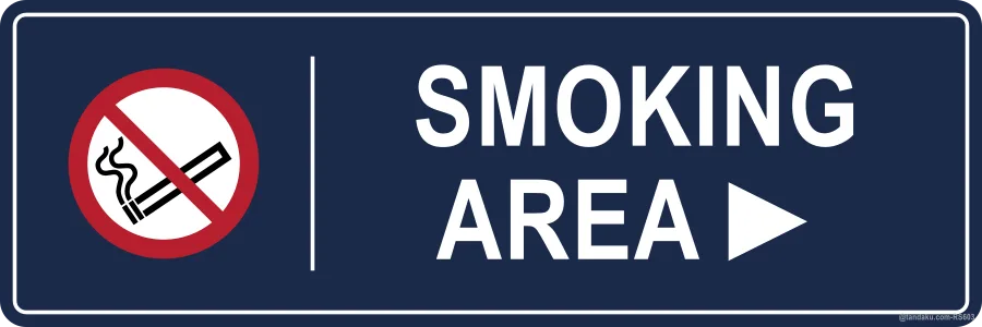 SMOKING AREA ► — English
