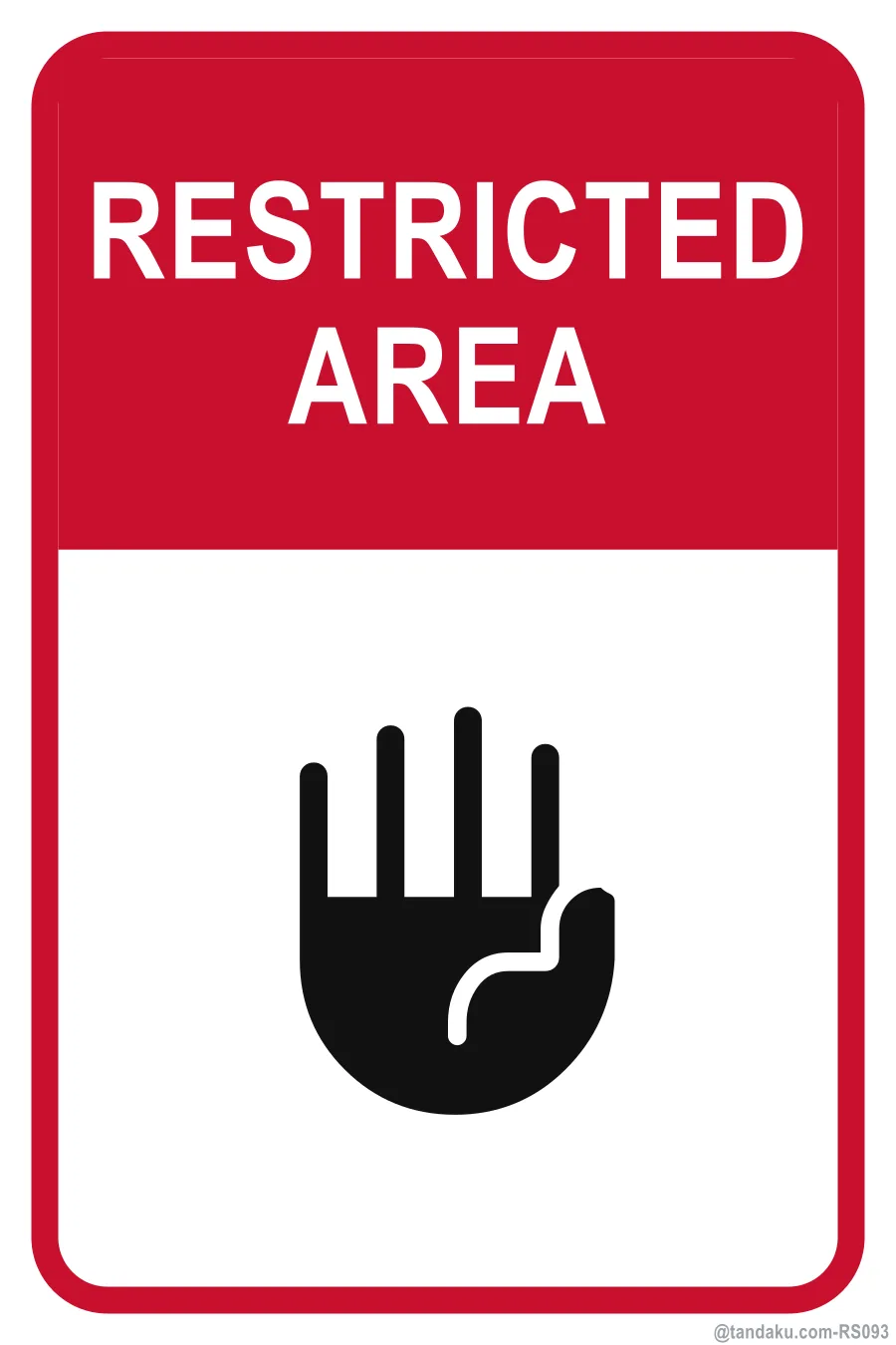 RESTRICTED AREA — English