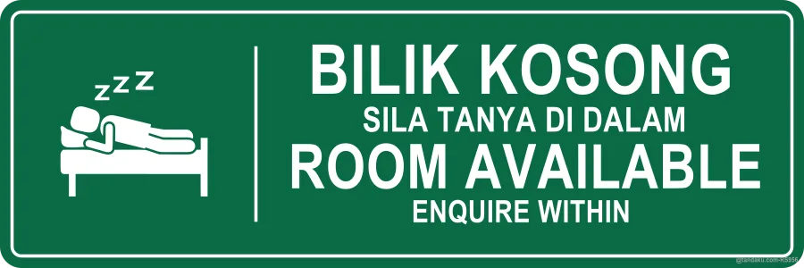 Room Available Sign