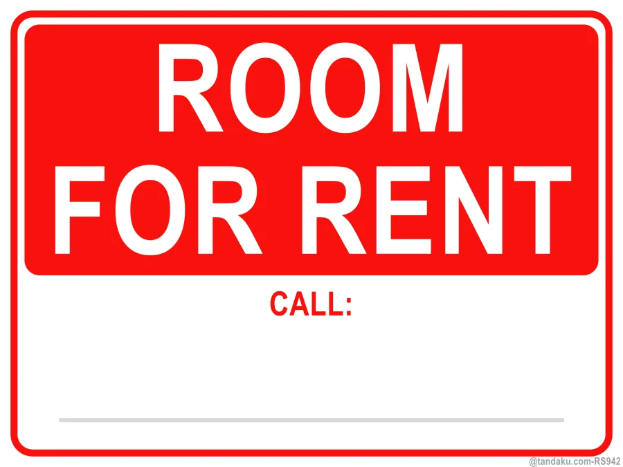 ROOM FOR RENT — English